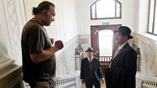 Zleva reisér Jakub Tabery a ústetí herci Viceny Jan tpánský a Pavel...