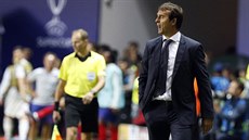 Nový trenér Realu Madrid Julen Lopetegui během utkání o evropský Superpohár v...