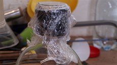 Pohled do varny pervitinu v pronajatém bytu v Ostrav�.