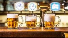 Krom� �hladinky� (vlevo) vám kvalitní hospodský zvládne na�epovat i ��nyt�...