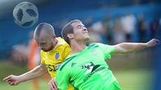 Momentka z pohárového zápasu Vrchovina Nové Msto na Morav - Vysoina Jihlava