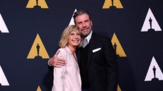 Olivia Newton-Johnová a John Travolta (Beverly Hills, 15. srpna 2018)