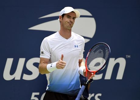 Spokojený Andy Murray v prvním kole US Open.