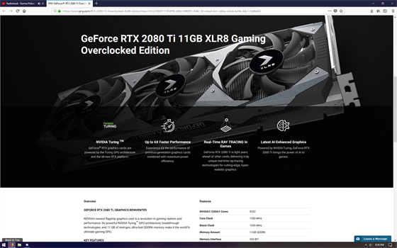 Uniklé informace o grafické kart Nvidia GeForce RTX 2080 Ti.