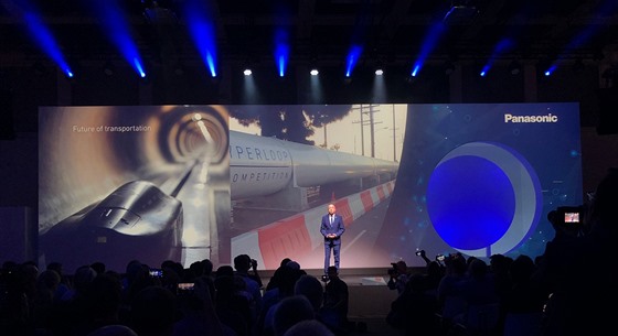 Hyperloop od týmu WARR na konferenci společnosti Panasonic na IFA 2018.