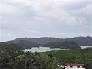 Pohled na palauské ostrovy (19. srpna 2018)