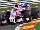 Esteban Ocon ze stáje Force India skonil v kvalifikaci na Velkou cenu Belgie...