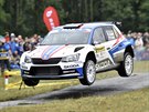 Vítzná eská posádka Jan Kopecký a Pavel Dresler na Barum Rallye Zlín