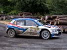 Vítzná eská posádka Jan Kopecký a Pavel Dresler na Barum Rallye Zlín