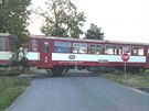 V obci Malice na Táborsku se v pondlí ráno stetl na pejezdu vlak s osobním...
