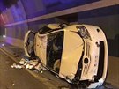 Dopravn nehoda uzavela Lochkovsk tunel ve smru na D5