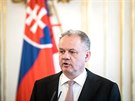 Slovenský prezident Andrej Kiska oznámil na tiskovém brífinku, e nejmenuje...