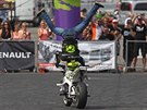 edest motocyklovch kaskadr na Czech Stunt Day pedvdlo divkm...
