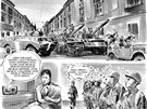 Ukzka z uniktnho komiksu k 50. vro sovtsk okupace eskoslovenska v...