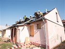 V Kromíi zaali s bouráním dom v problémové lokalit Raín v roce 2018,...