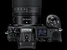 Nový plnoformátový fotoaparát Nikon Z7 má standardní rozloení ovládacích prvk.