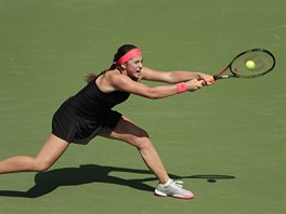 Lotysk tenistka Jelena Ostapenkov v prvnm kole US Open.