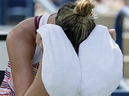 Kristýna Plíšková v prvním kole US Open.