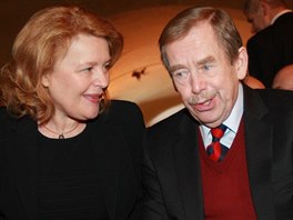 Magda Vááryová a Václav Havel na udlování cen Gypsy Spirit (Praha, 1....