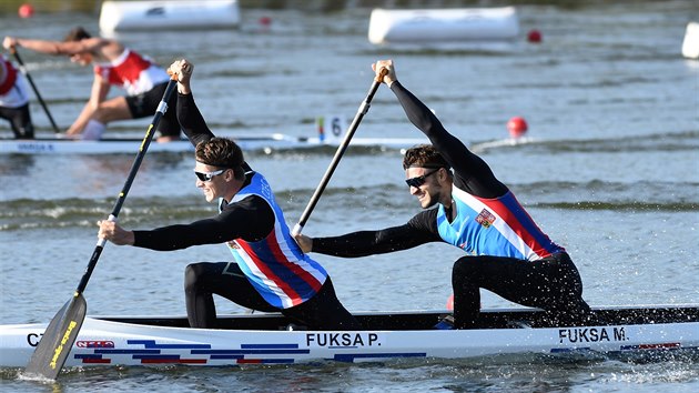 Petr a Martin Fuksovi na MS v Portugalsku.