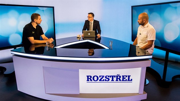 Vvoj Marek Rosa (vlevo) a kybernetik Jan Romportl (vpravo) v diskusnm poadu iDNES.cz Rozstel.