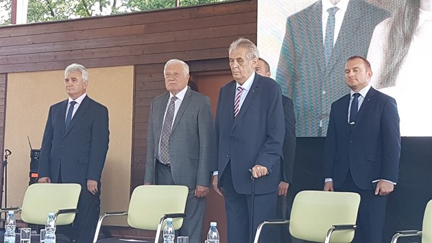 Prezident Milo Zeman pijel na zahjen 45. ronku Zem ivitelky ve tvrtek 23. srpna 2018.