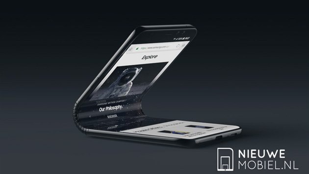 Koncept ohebnho Samsungu Galaxy F