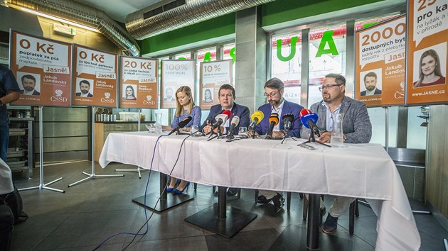 SSD zahjila volebn kampa pro komunln volby v Praze. (20. 8. 2018)