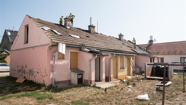 V Kromi zaali s bournm dom v problmov lokalit Ran v roce 2018, nyn zbvaj posledn ti domy, kter u jsou przdn.