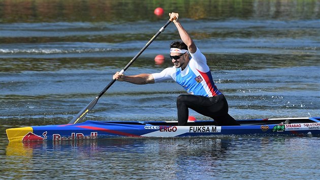 esk kanoista Martin Fuksa skonil tet v zvodu na 500 metr.