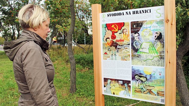 Stezka připomíná setkávání českých a polských disidentů prostřednictvím komiksu.