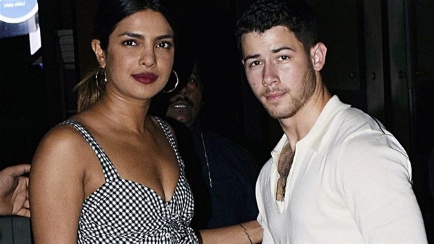 Priyanka Chopra a Nick Jonas (Bombaj, 22. června 2018)