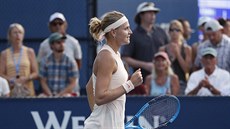 Lucie afáová slaví postup do druhého kola US Open.