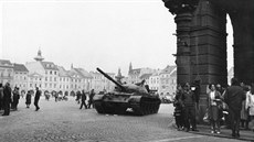 Srpnová okupace roku 1968 v eských Budjovicích.