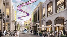 Vizualizace nového nejvtího obchodního centra na svt, Dubai Square.