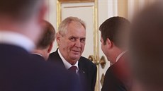 Prezident Miloš Zeman na setkání s českými velvyslanci (29. srpna 2018)