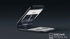 Koncept ohebného Samsungu Galaxy F