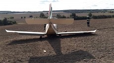 Na Plzesku spadlo malé letadlo. (26. 8. 2018)