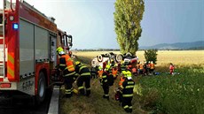 Na Šumpersku havaroval vůz hasičů jedoucí k dopravní nehodě a skončil...