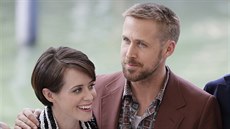 Claire Foyová a Ryan Gosling (Benátky, 29. srpna 2018)