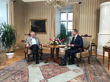Prezident Milo Zeman v poadu Týden s prezidentem v TV Barrandov