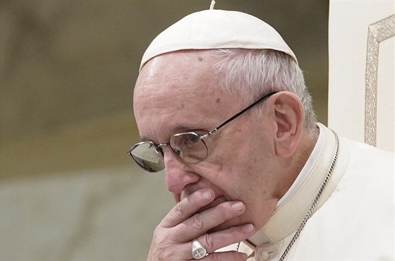 Pape Frantiek bhem pravidelné audience ve Vatikánu (22.8.2018)