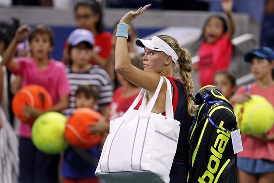 Sbohem! Caroline Wozniacká se na US Open rozloučila už ve 2. kole.