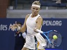 GENERAČNÍ SOUBOJ. Lucie Šafářová vypadla ve druhém kole US Open s o devět let...