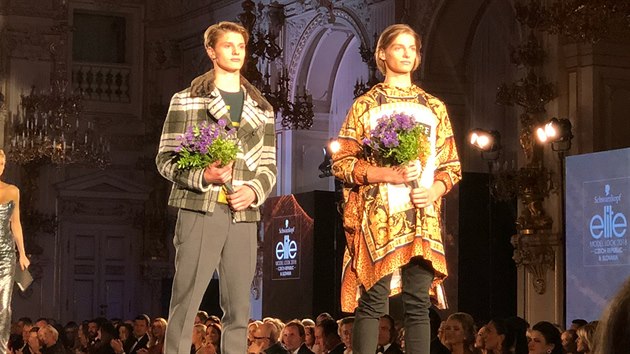 Vítězové soutěže Schwarzkopf Elite Model Look 2018 Martin Burian a Jakub Janírek 