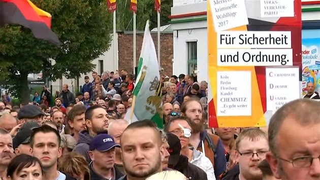 V německém Chemnitzu se opět protestuje