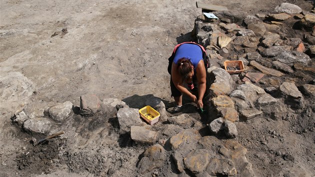 Archeologov mezi Plzn a Temonou odhaluj pozstatky zanikl stedovk vesnice Borek. (29. 8. 2018)