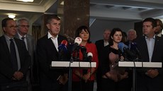 Premiér Andrej Babi po jednání odbor s vládou o navýení plat ve veejném...