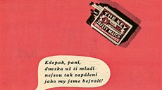 Miroslav Liďák, koláž ze série „Playmen“, Mladý svět VII, 1965, č. 52, s. 8. (z...