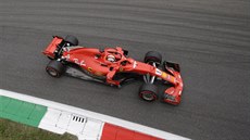 Sebastian Vettel při tréninku na Velkou cenu Itálie formule 1.